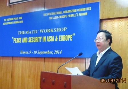Hanoi des organisations populaires d Asie et d Europe discutent de la sécurité